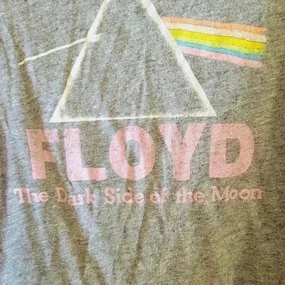 Pink Floyd Dark Side of the Moon T-Shirt Short Sleeve, Sz XL Gray Color - Picture 4 of 7